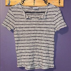 Black and white shirt